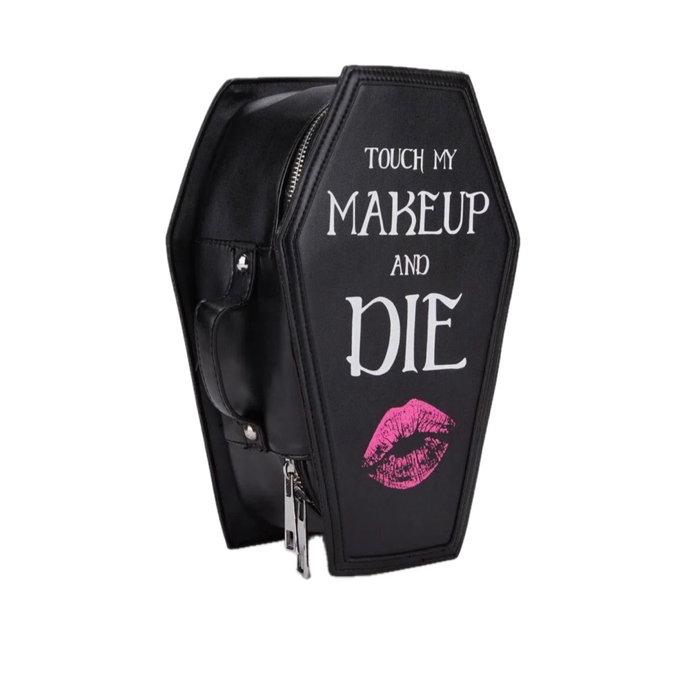 Current Mood Coffin Makeup Cosmetic Case Goth Punk NWT - Picture 3 of 4